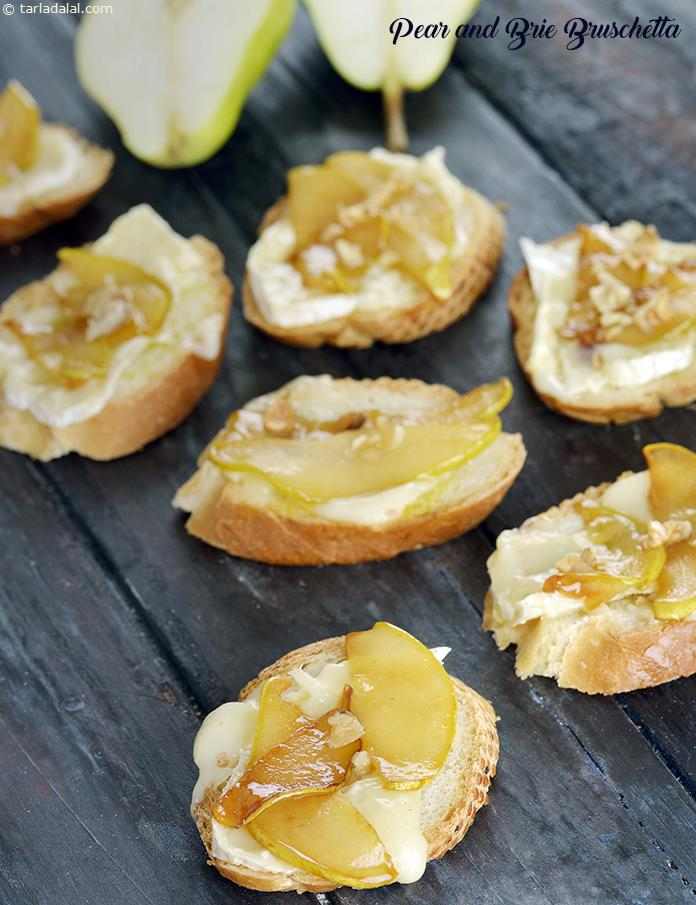 Pear and Brie Bruschetta