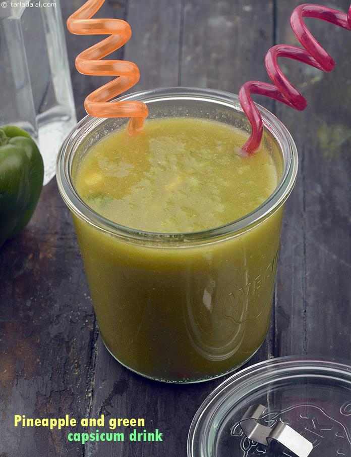 Pineapple and Green Capsicum Drink