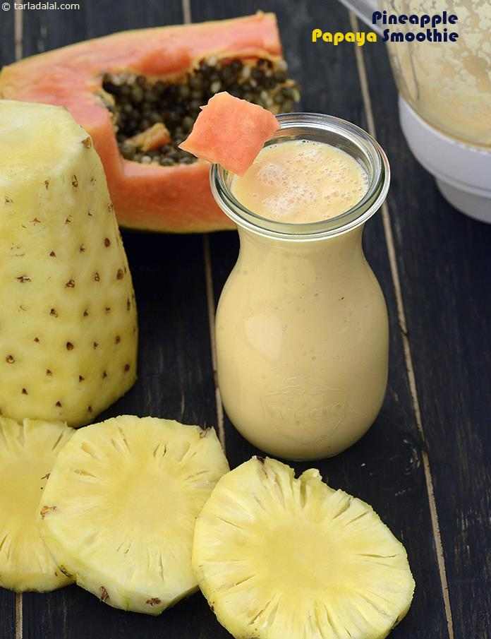 Pineapple Papaya Smoothie ( Burgers and Smoothies) recipe
