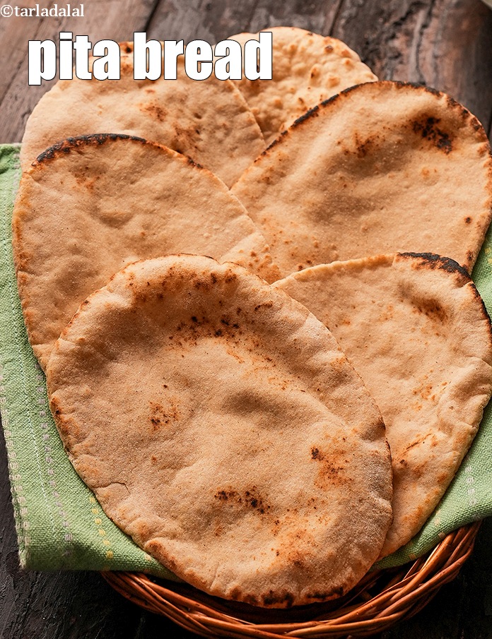 Pita Bread, Lebanese Whole Wheat Pita Bread