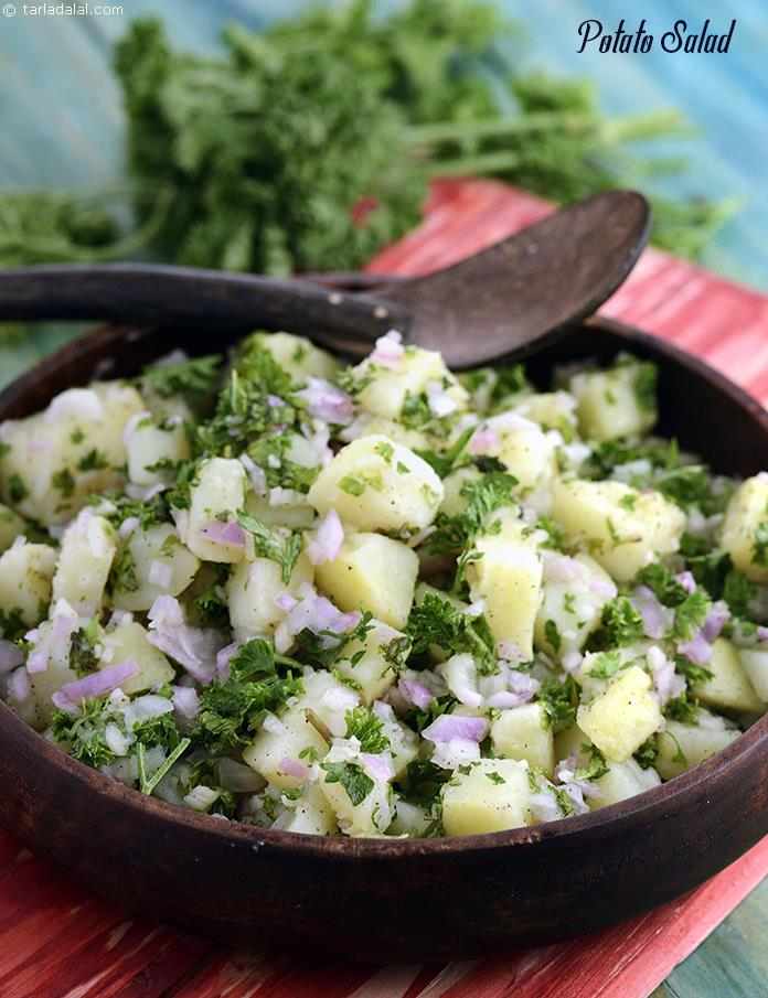Potato Salad uses an off-beat combination of ingredients like cooked potatoes, chopped onions, garlic and herbs, perked up with lemon juice.