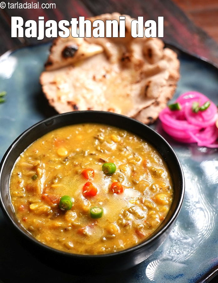 Rajasthani dal recipe | green moong dal and chana dal recipe | healthy ...