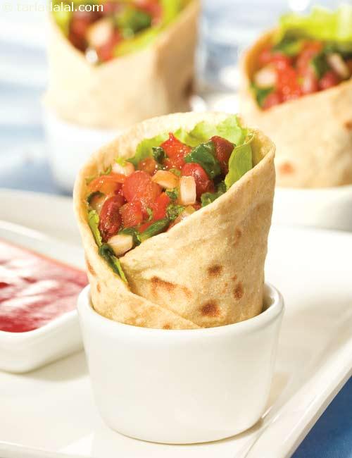 Rajma and Spinach Wrap ( Eat Well Stay Well Recipes )