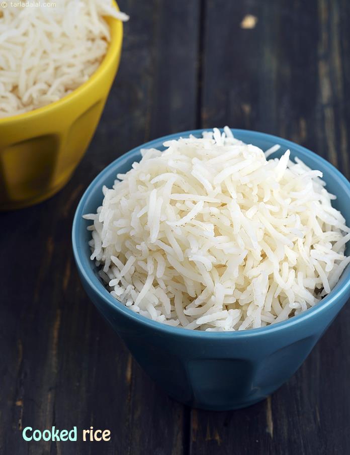Rice, Cooked Rice recipe, How to Steam Rice, How to cook Basmati Rice