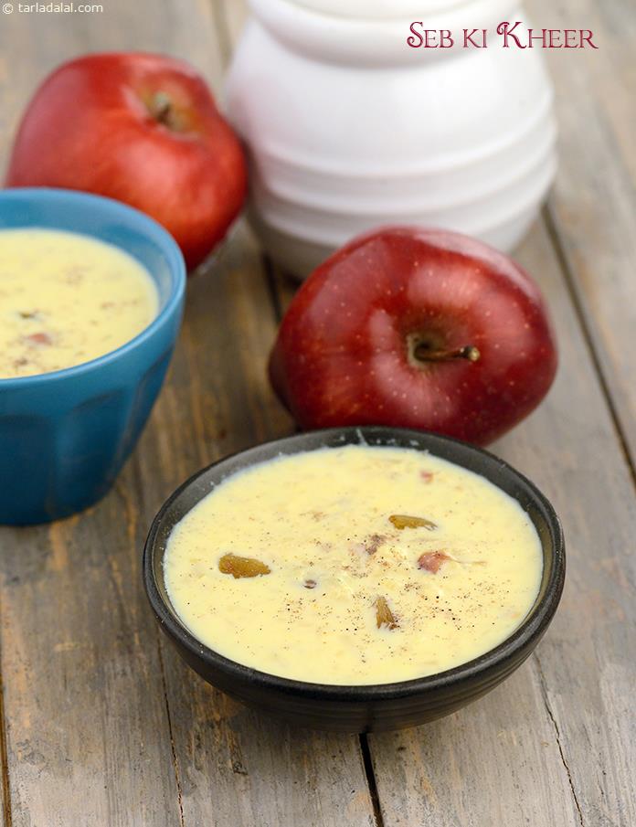 This Mughlai recipe of apples cooked with sugar, milk and raisins and flavoured with saffron, cardamom and rose water is a treat for all your senses.