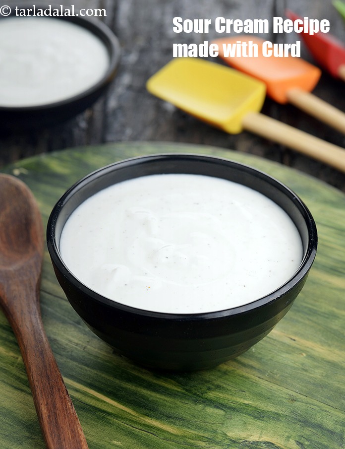 Sour Cream Made with Curd