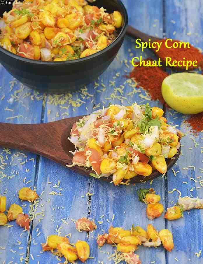 Spicy Corn Chaat Recipe, Masala Corn Snack