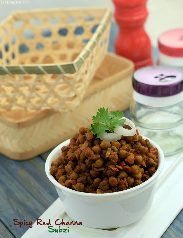 Rich in zinc, calcium and protein, this lip-smacking Spicy Red Chana Subzi along with roti and curds will make a sumptuous and complete meal. 