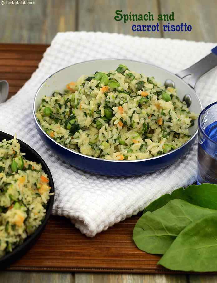 Spinach and Carrot Risotto