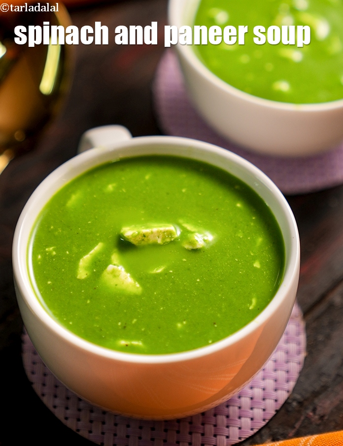 Spinach and Paneer Soup