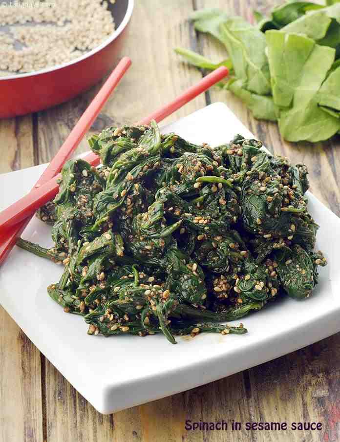 Spinach in Sesame Sauce