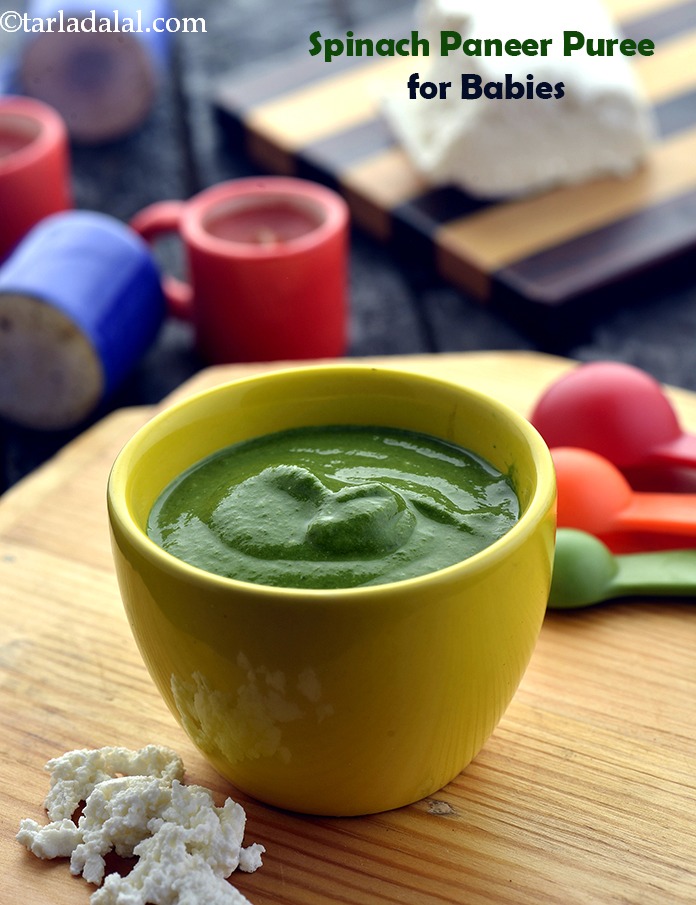 Spinach Paneer Puree for Babies