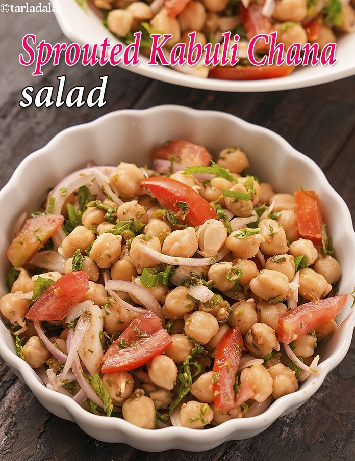 Sprouted Kabuli Chana Salad