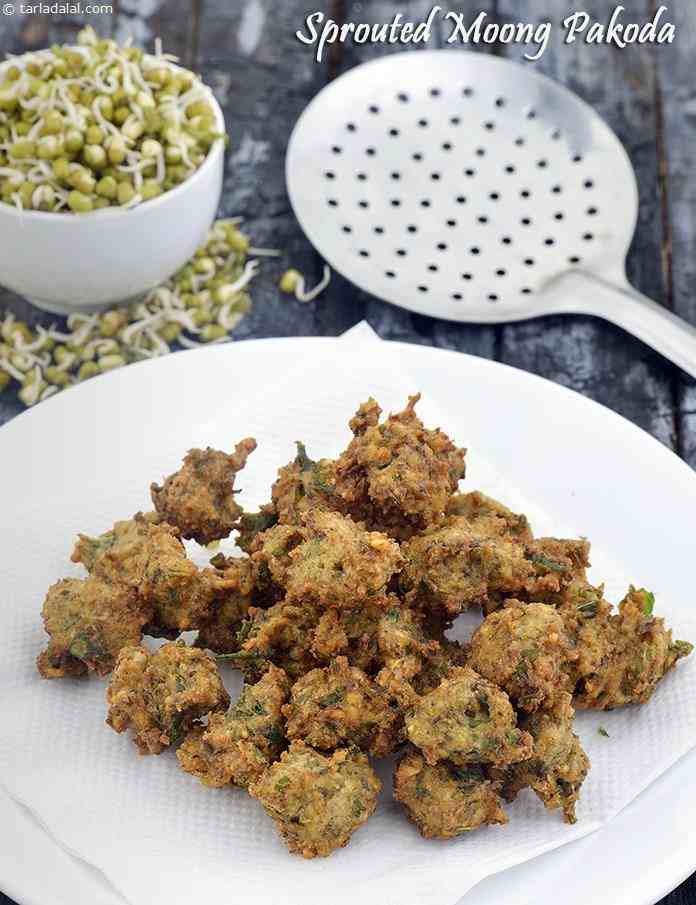 Sprouted Moong Pakoda, Evening Snack