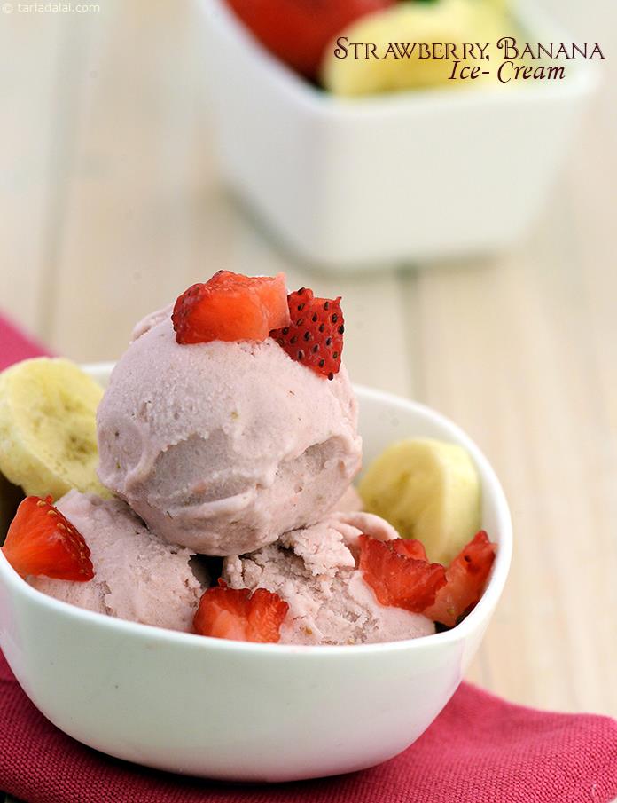 Strawberry, Banana Ice- Cream
