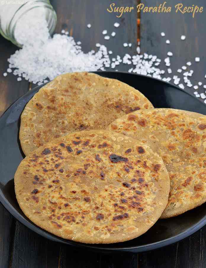 Sugar Paratha Recipe, North Indian Breakfast