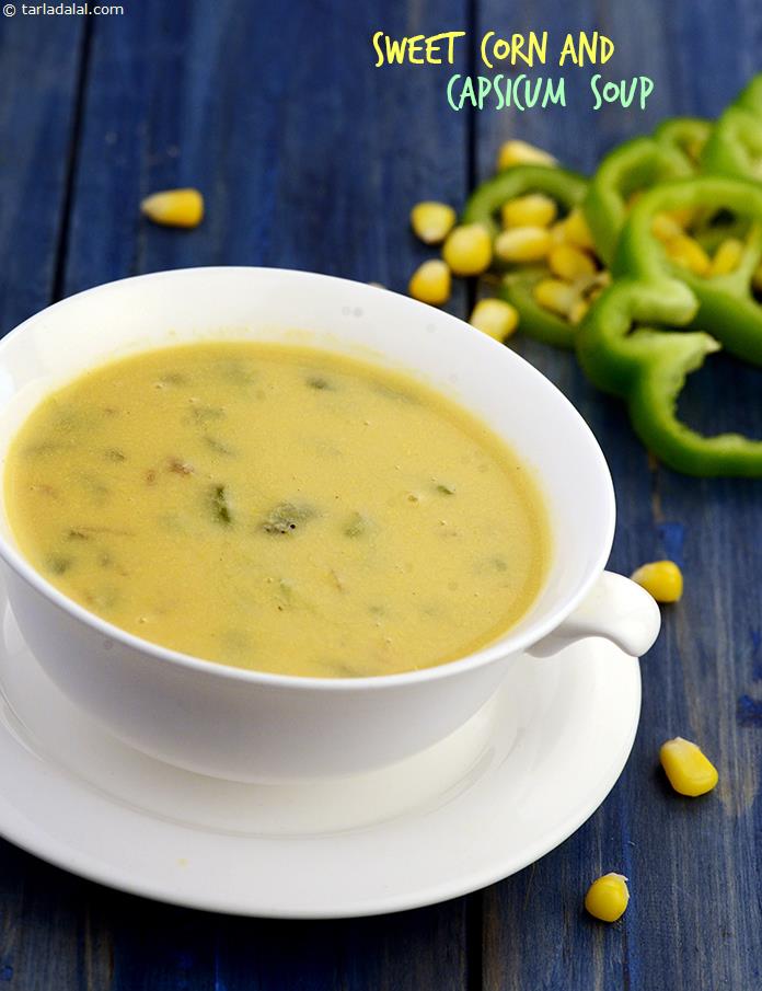 Sweet Corn and Capsicum Soup