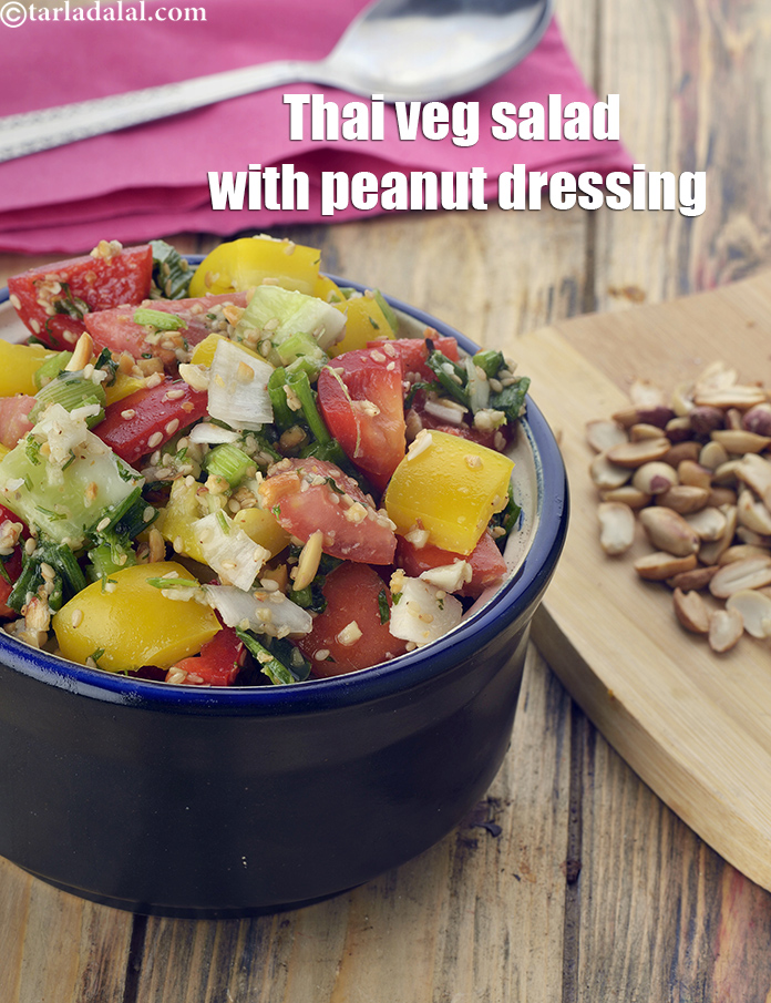 Thai Veg Salad with Peanut Dressing