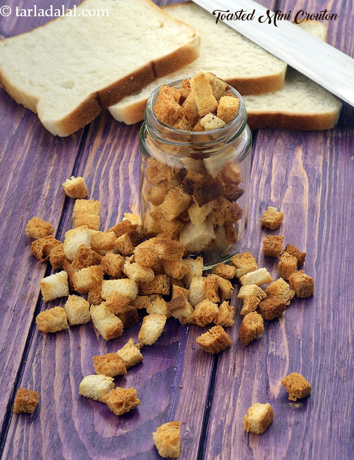 Toasted Mini Croutons, Used in Soups and Salads