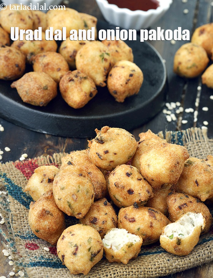 Urad Dal and Onion Pakoda, Urad Dal Bhajiya