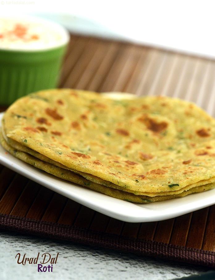 Urad Dal Roti has a pleasant texture and an aesthetic flavour brought about by traditional indian spices. 