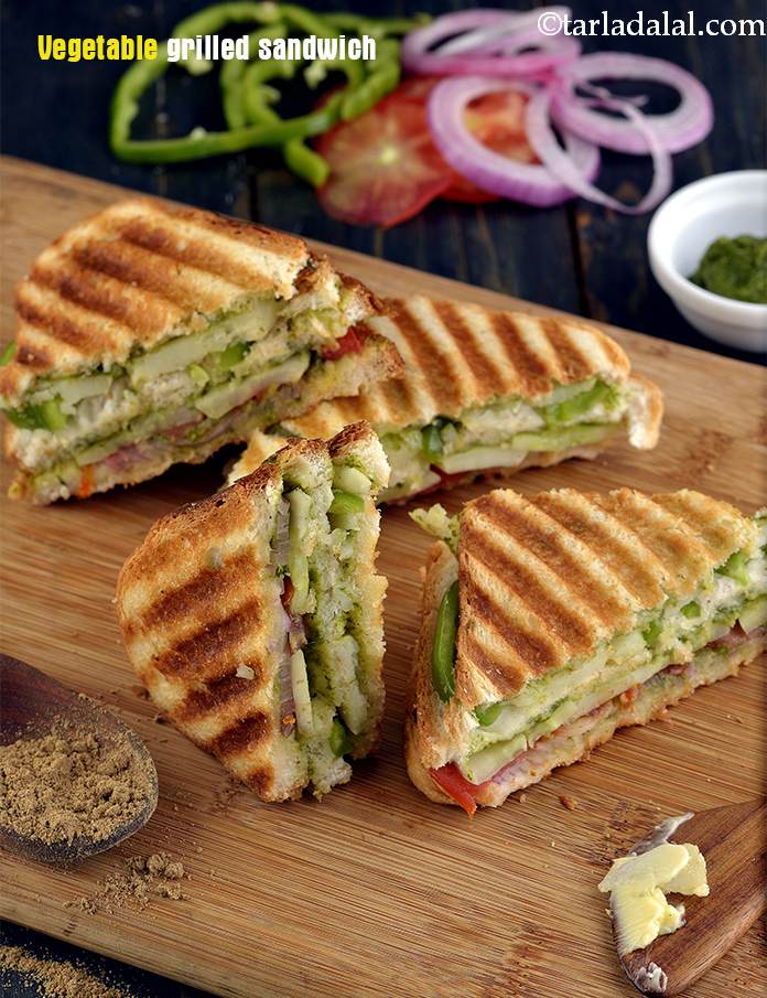 Vegetable Grill Sandwich ( Mumbai Roadside Recipes )