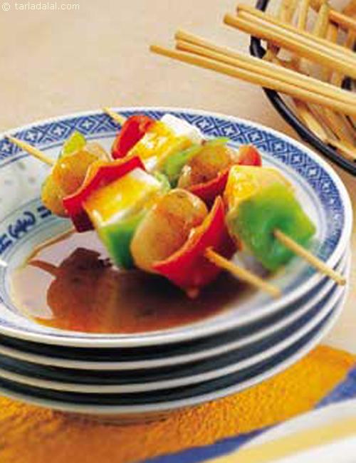 Vegetable Satay with Peanut Sauce ( Microwave Recipes)
