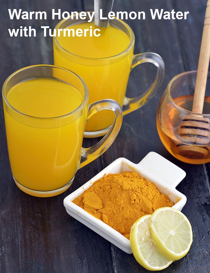 Warm Honey Lemon Water with Turmeric