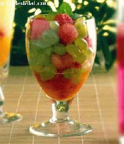 Watermelon and Grape Mint Cup