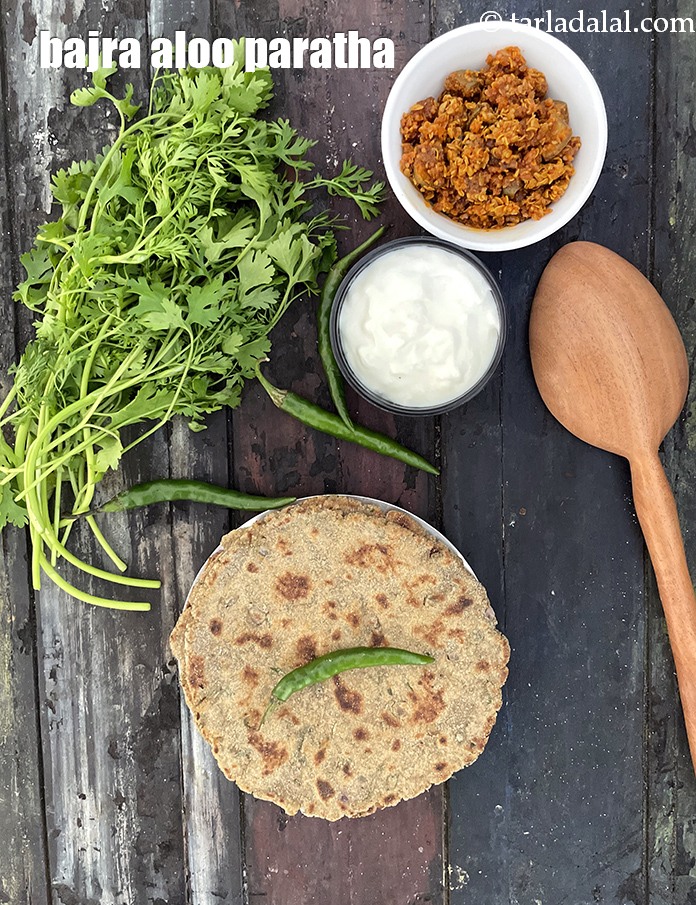 Bajra Aloo Roti Recipe | Bajra Aloo Paratha | Potato Bajra Paratha