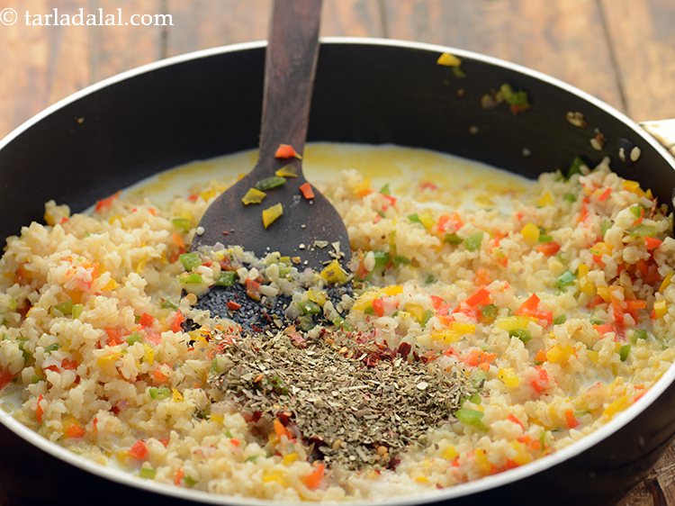 brown rice risotto recipe | Indian style brown rice vegetable risotto