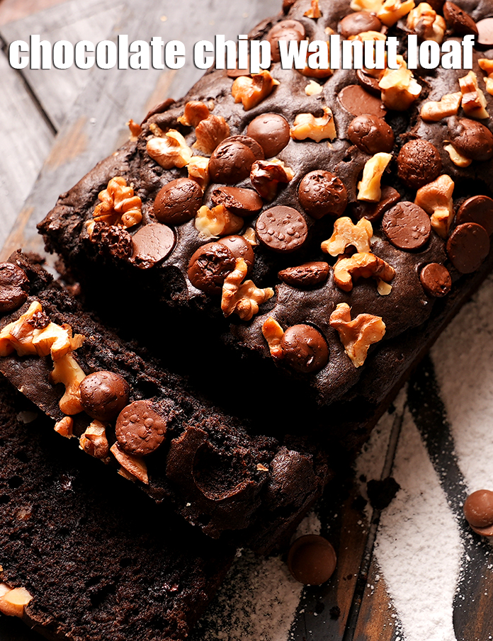 Chocolate Walnut Loaf Cake - A Quaint Life