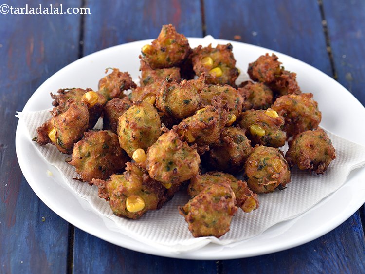 corn pakora recipe | corn pakoda | sweet corn pakoda | corn bhajiya