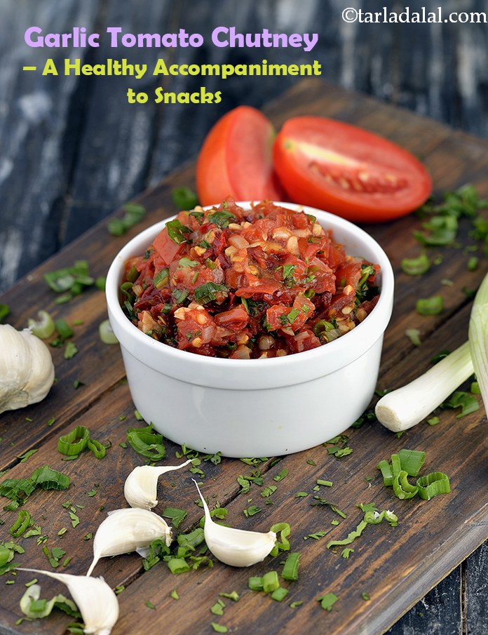 garlic tomato chutney recipe | tomato garlic chutney | healthy garlic ...