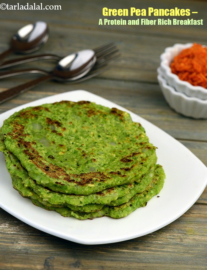 green peas pancake recipe | green peas cheela with moong dal | healthy  green peas Indian pancake |