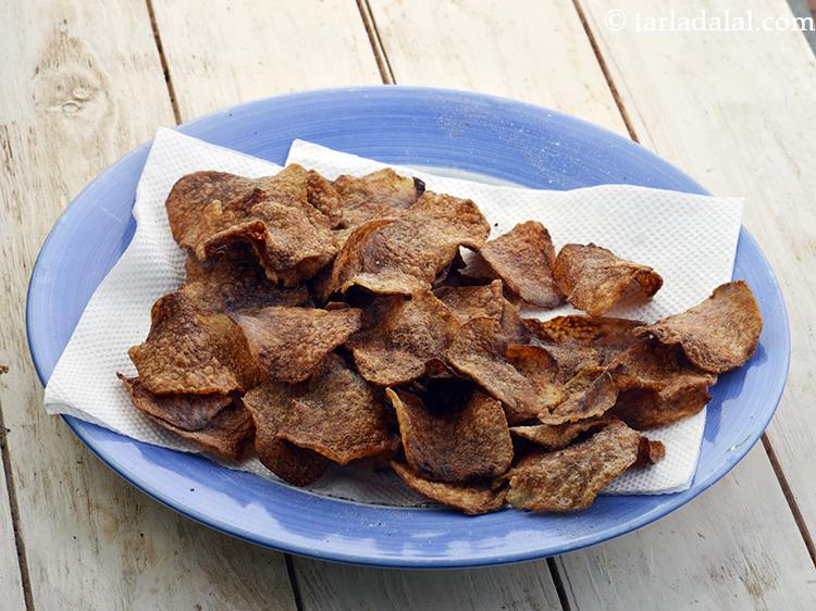 Kand Wafers Recipe Kand Chips Purple Yam Chips For Vrat Upvas