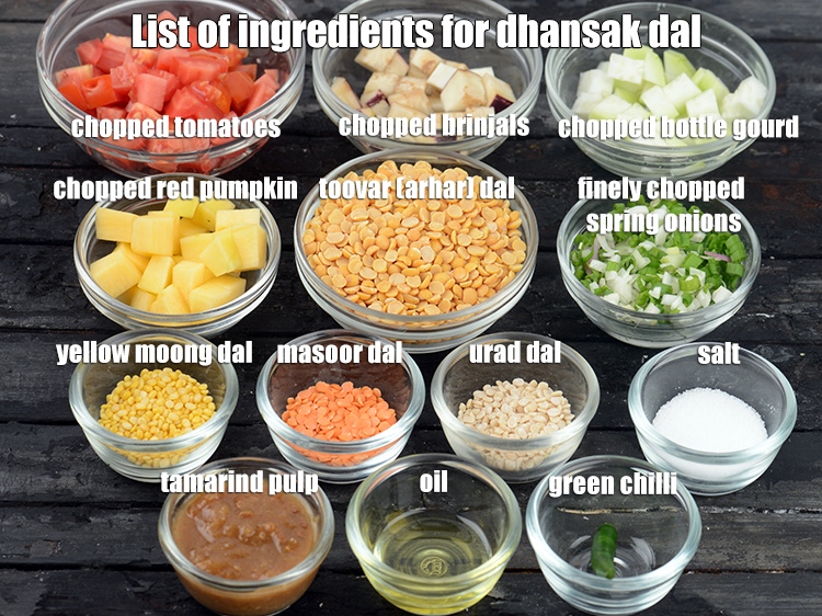 Dhansak Dal Recipe | Parsi Style Veg Dhansak Dal | Healthy Vegetable ...