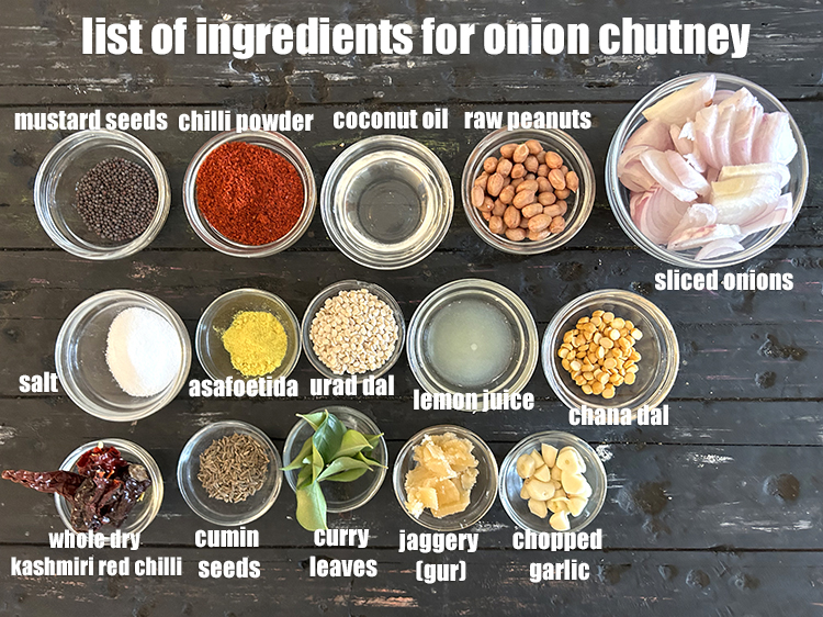 List Of Ingredients For Onion Chutney 1 202142 