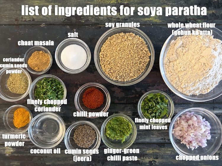 soya paratha recipe | soya keema paratha | healthy soy granules ...