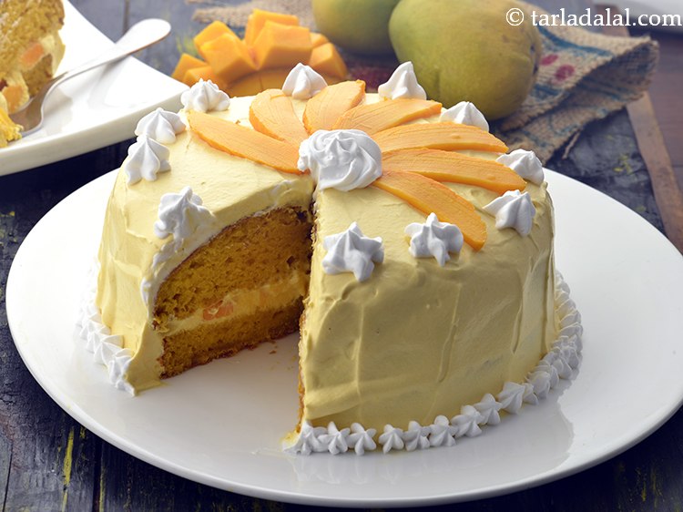 Mango Truffle Cheese Cake - Cafe Cake Guru