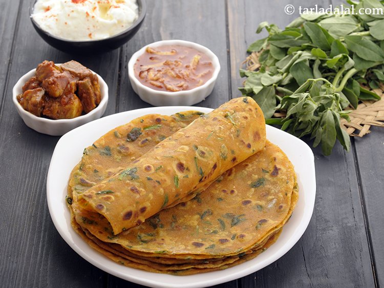 Gujarati methi thepla | methi ka thepla | healthy methi thepla | how to ...