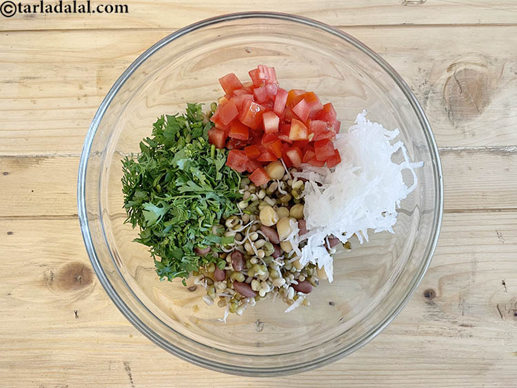 mixed sprouts salad recipe | healthy sprouts diabetic salad | sprouts ...