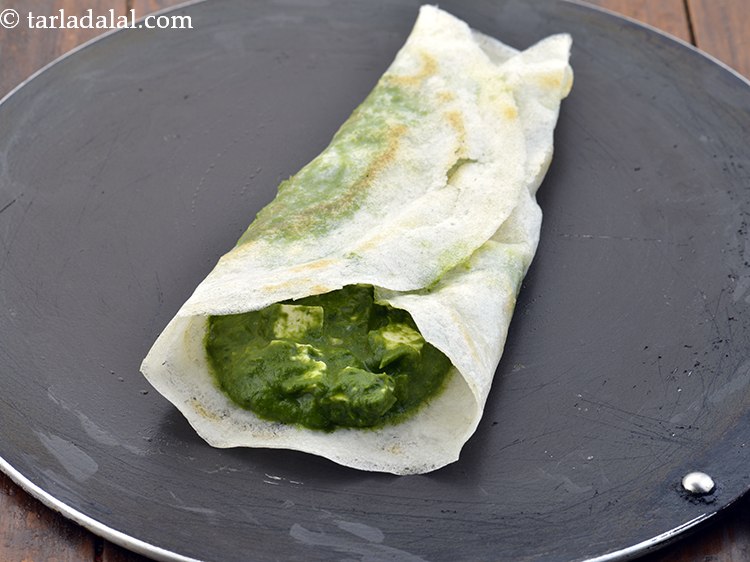 Palak Paneer Dosa Recipe Paneer Palak Dosa Mumbai Roadside Paneer