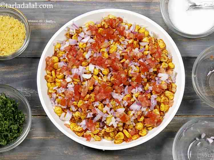 Spicy Corn Chaat Recipe Masala Corn Chaat Sweet Corn Chaat Indian