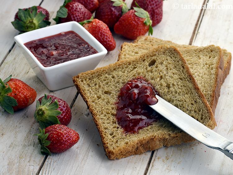 strawberry jam recipe | fresh strawberry jam | Indian style strawberry ...