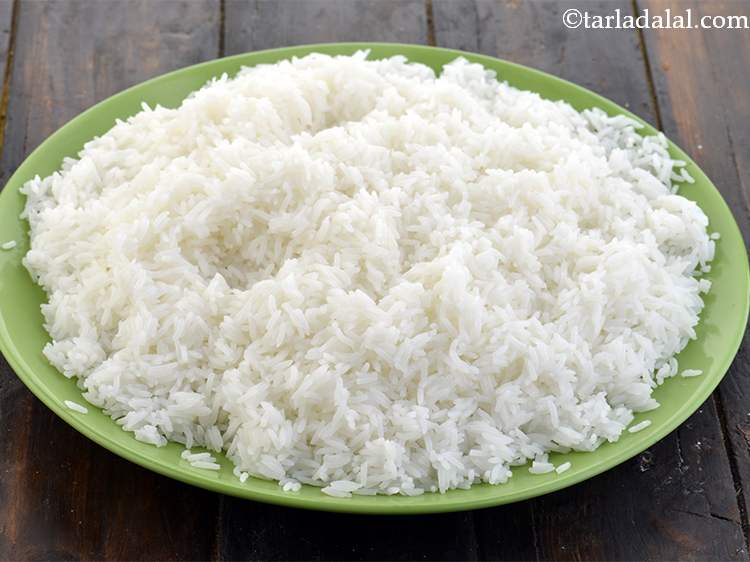 cooked rice in plate