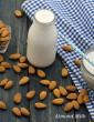 Almond Milk, Homemade Pure Almond Milk in Hindi