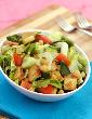 Chick Pea, Lettuce and Vegetable Salad in Lemon Dressing