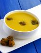 Carrot and Bottle Gourd Soup with Rice and Cheese Balls