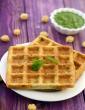 Chick Pea and Mint Waffle